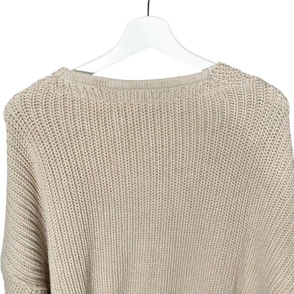 Free People All Day Long V Neck Knit Sweater Size Medium OB1059892 - Picture 9 of 12